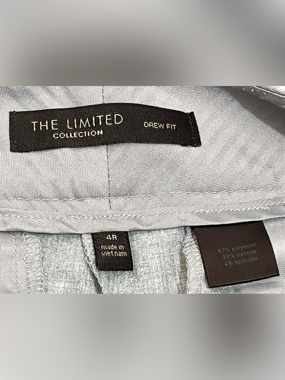 The Limited Collection Drew Fit Light Gray Dress Polyester Blend Pants Women’s 4 - Picture 5 of 16
